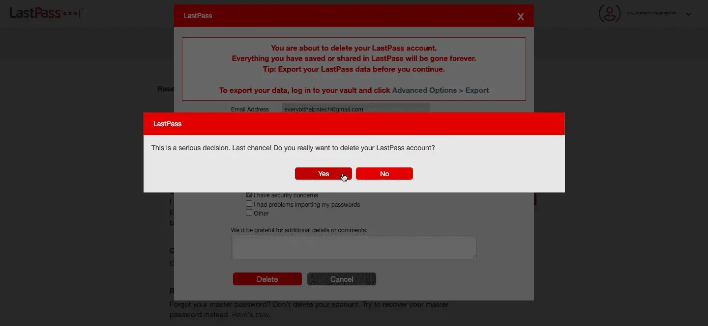 How To Delete LastPass Account Migrate To A New Password Manager