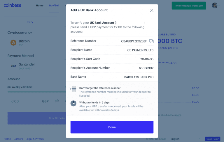 Coinbase Referral Code September 2023: £5 Bitcoin Sign-up Bonus