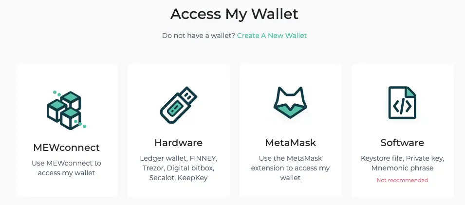 How to connect to MyEtherWallet to MEWconnect