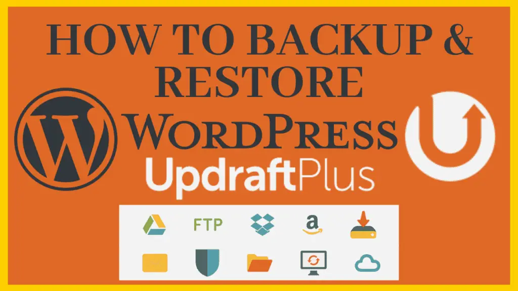 Bankup a wordpress site with updraftplus