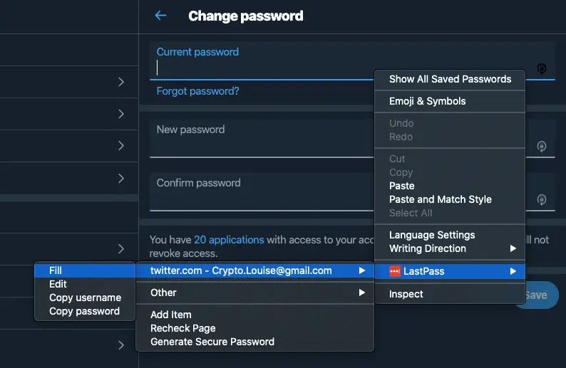How to auto fill your password