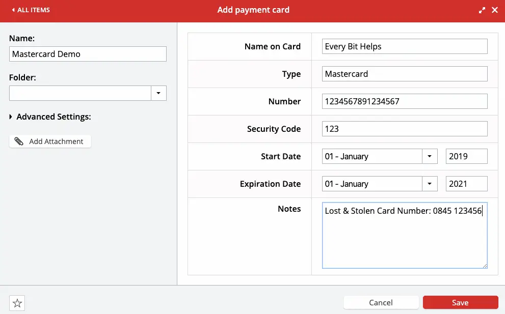 Adding Payment Cards