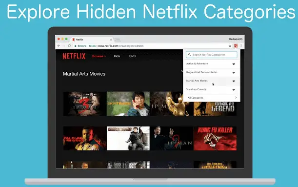 Netflix hidden categories codes
