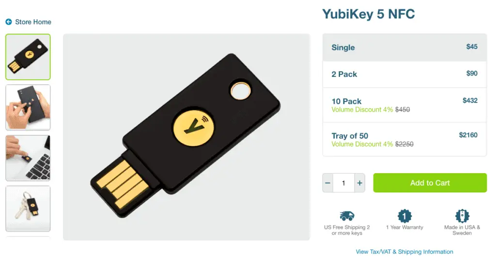 What is a YubiKey 5 NFC