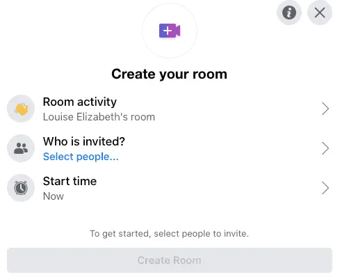 Create Messenger Room