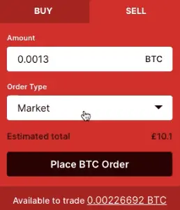 Selling Bitcoin on Blockchain
