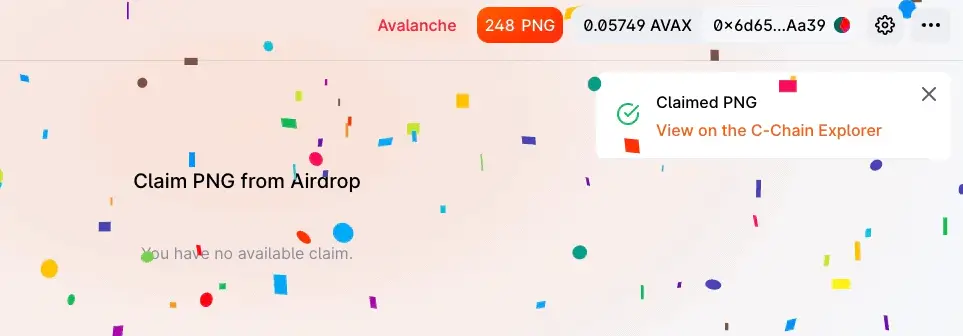 claim PNG from Airdrop