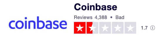 Coinbase Trustpilot Score