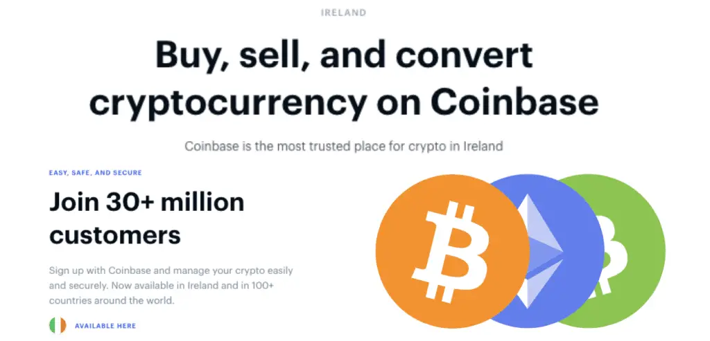 How to use Coinbase to buy Bitcoin in Ireland