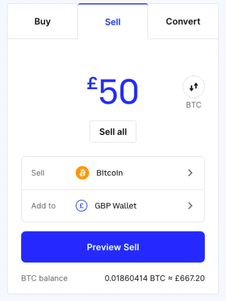 how to sell & withdraw coinbase