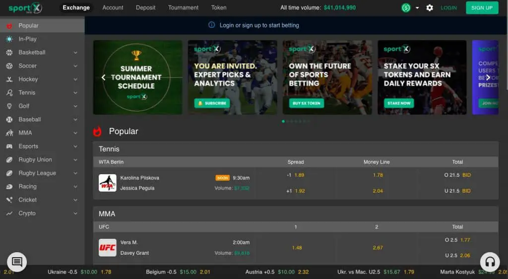What are SportX Crypto Betting