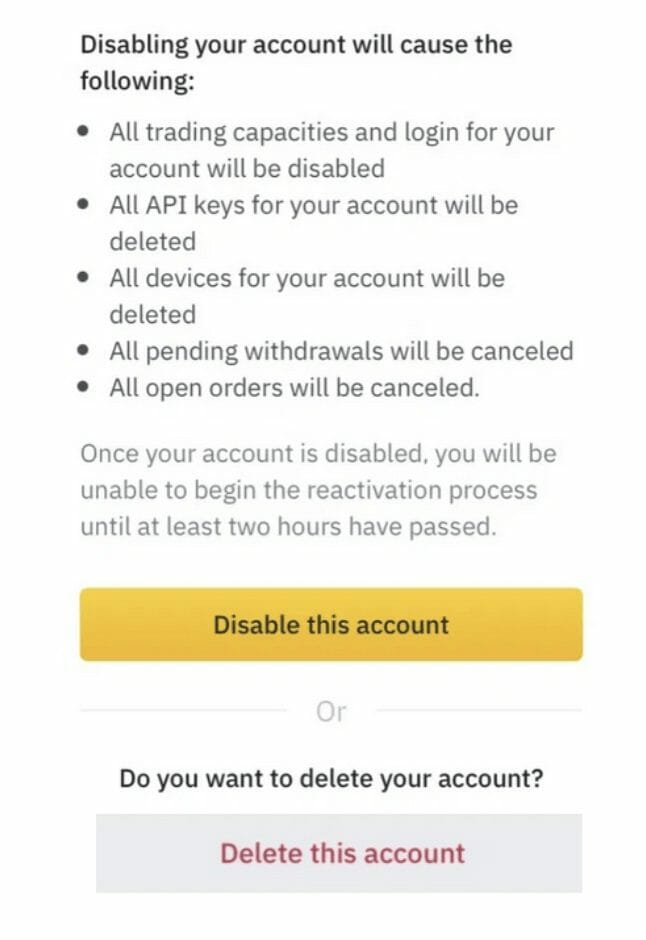 How to delete binance account. Смотреть фото How to delete binance account. Смотреть картинку How to delete binance account. Картинка про How to delete binance account. Фото How to delete binance account