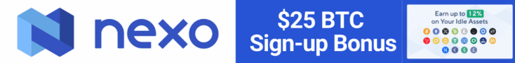 Nexo $25 Sign-up Bonus