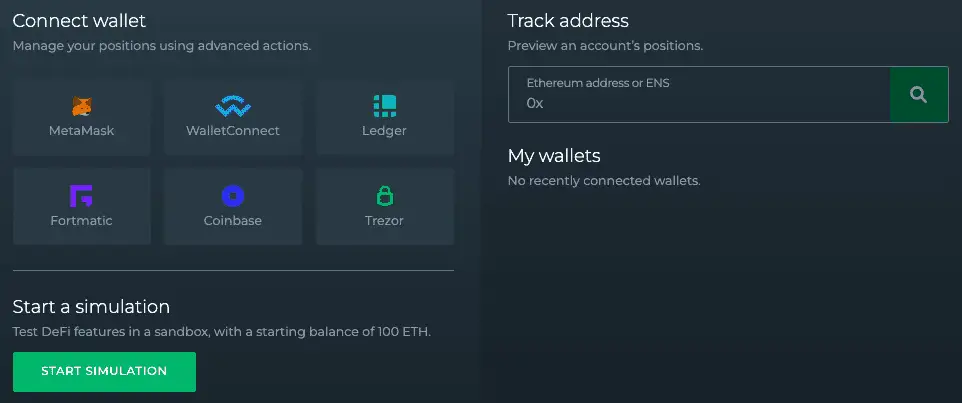 DeFi Saver supported wallets