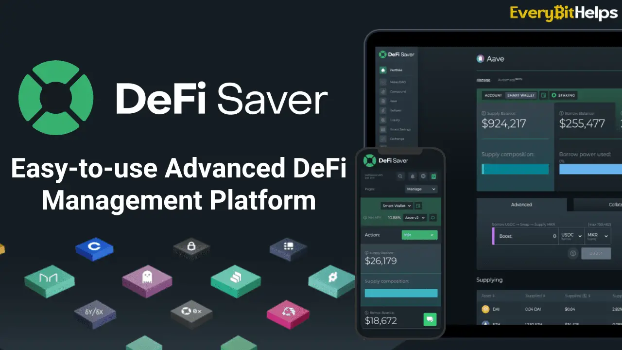 DeFi Saver, Advanced Defi Management Platform