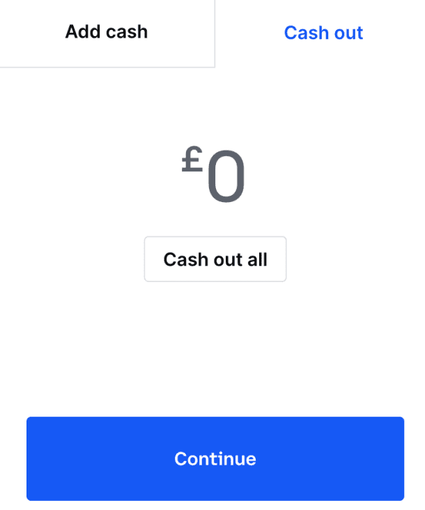 coinbase cash out