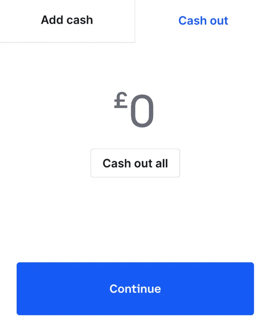 cash out Coinbase