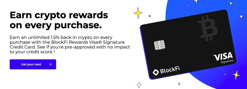 BlockFi reward credit Card