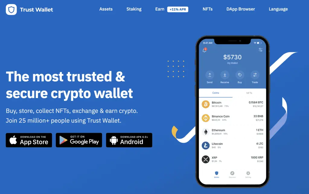 How to Withdraw money from Trust wallet to my bank account