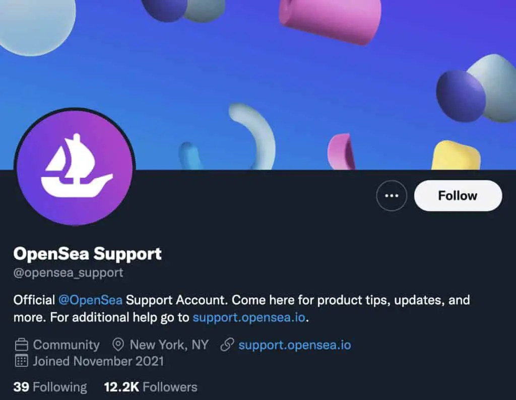 Opensea_Support Twitter