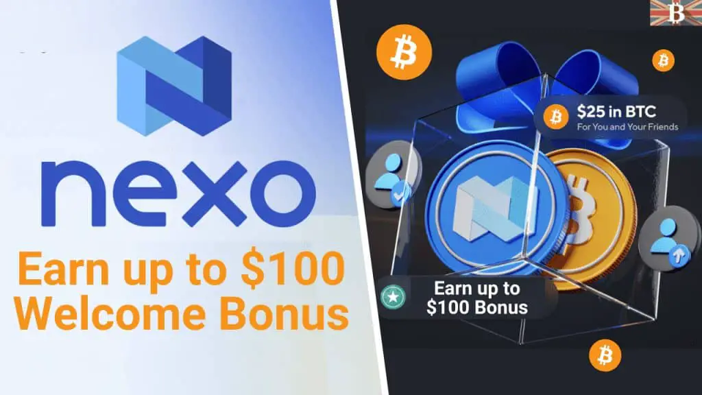 Nexo Sign-up Bonus $100 Welcome Bonus