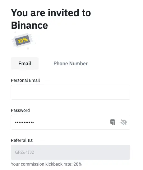 Binance NFT Create an Account
