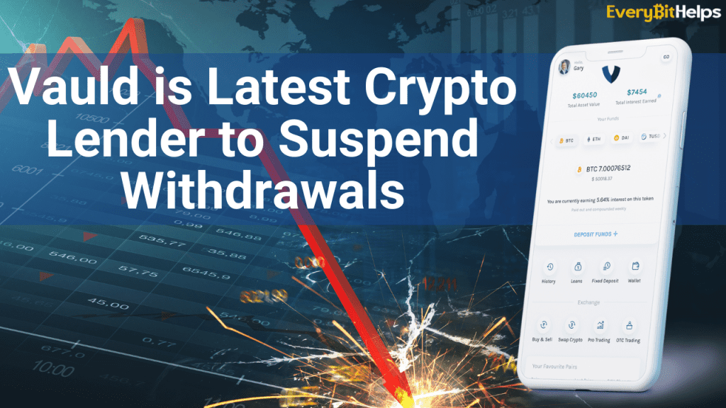 Vauld Lending Platform Suspends Withdrawals