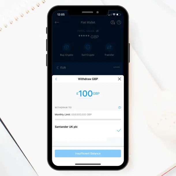 Withdrawing money from Crypto.com App