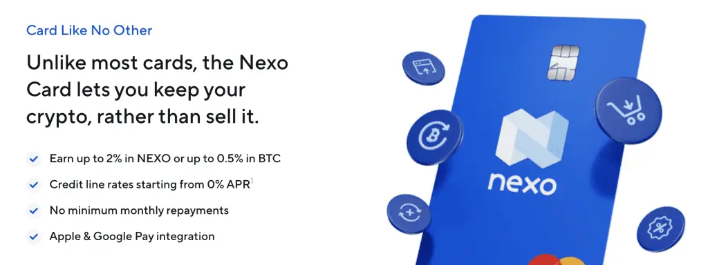 Nexo Crypto Card UK