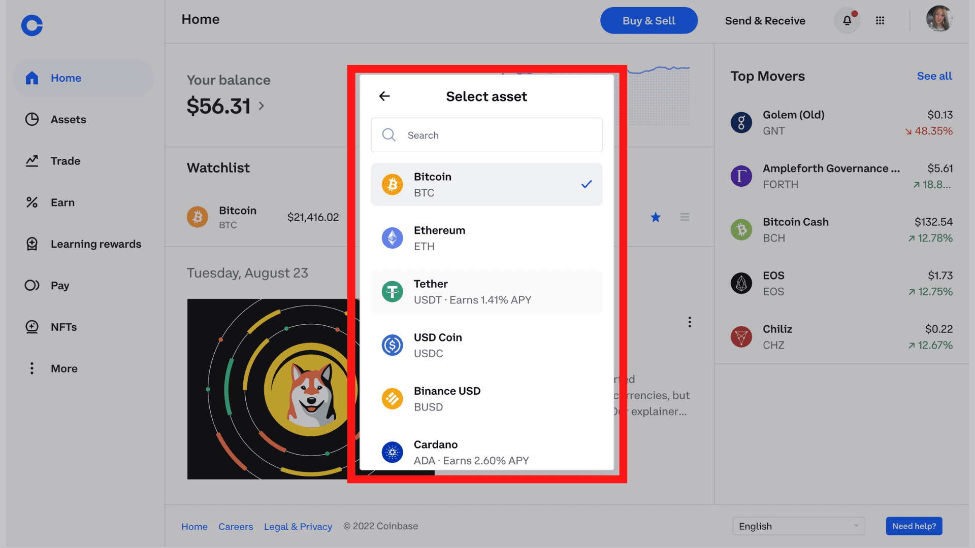 Buy the most popular cryptocurrencies with Coinbase