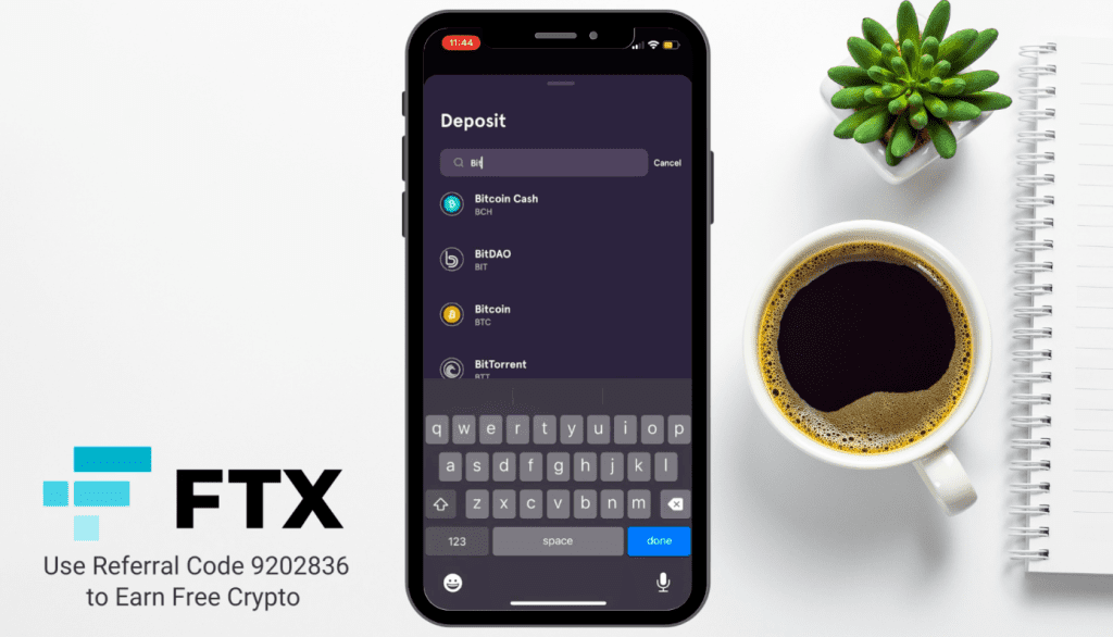 Find your FTX crypto address