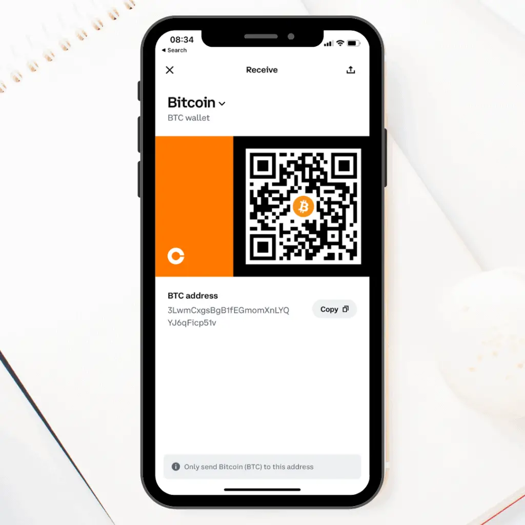 Coinbase Wallet Address on Mobile