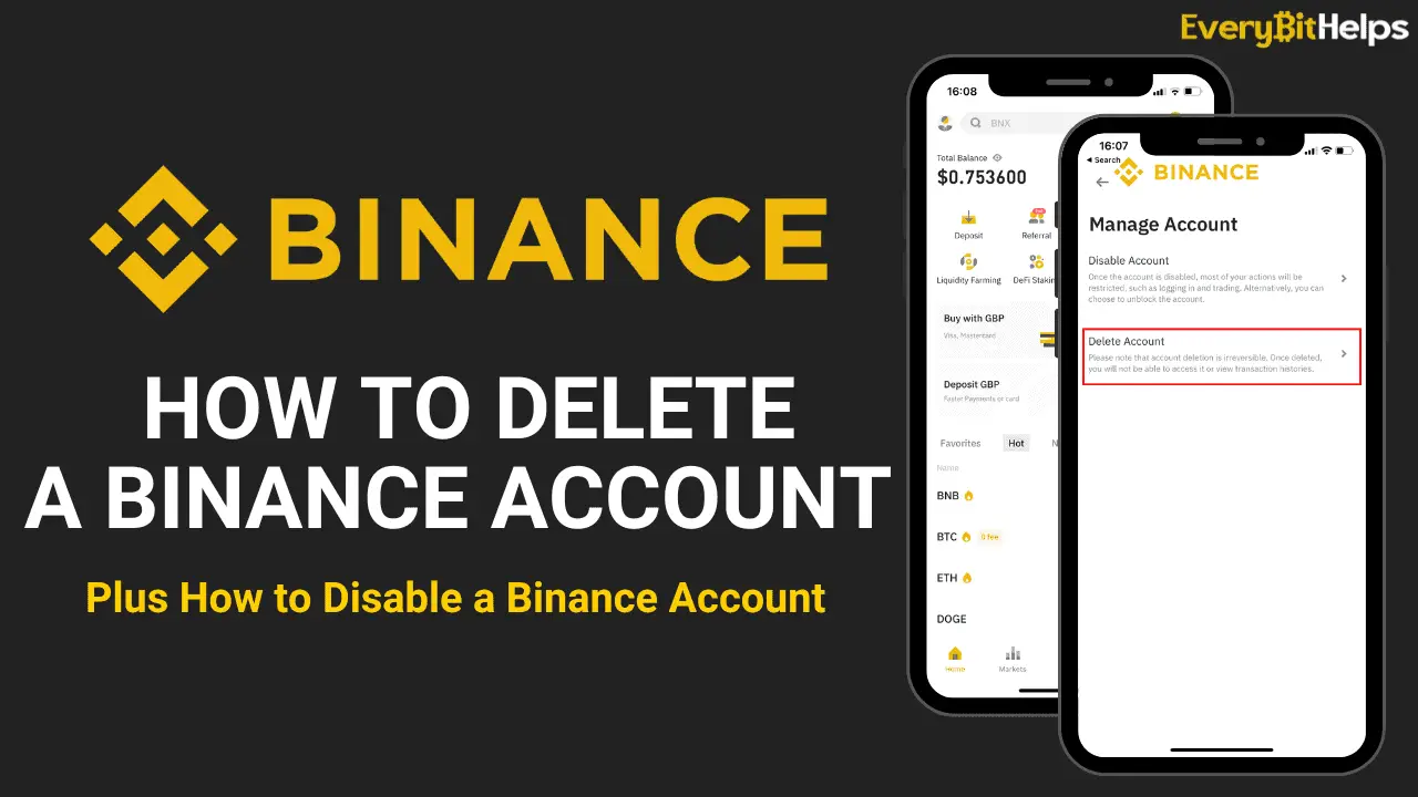 How to Close & Delete a Binance Account