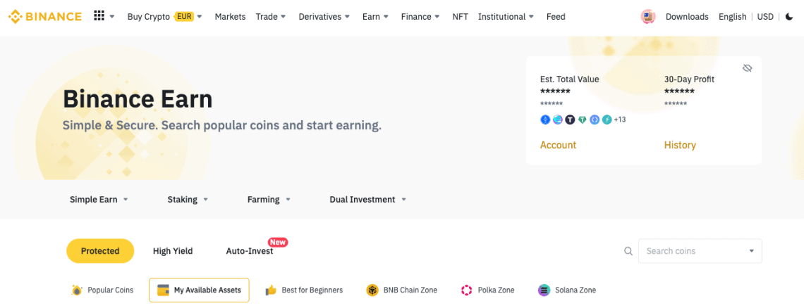 binance income