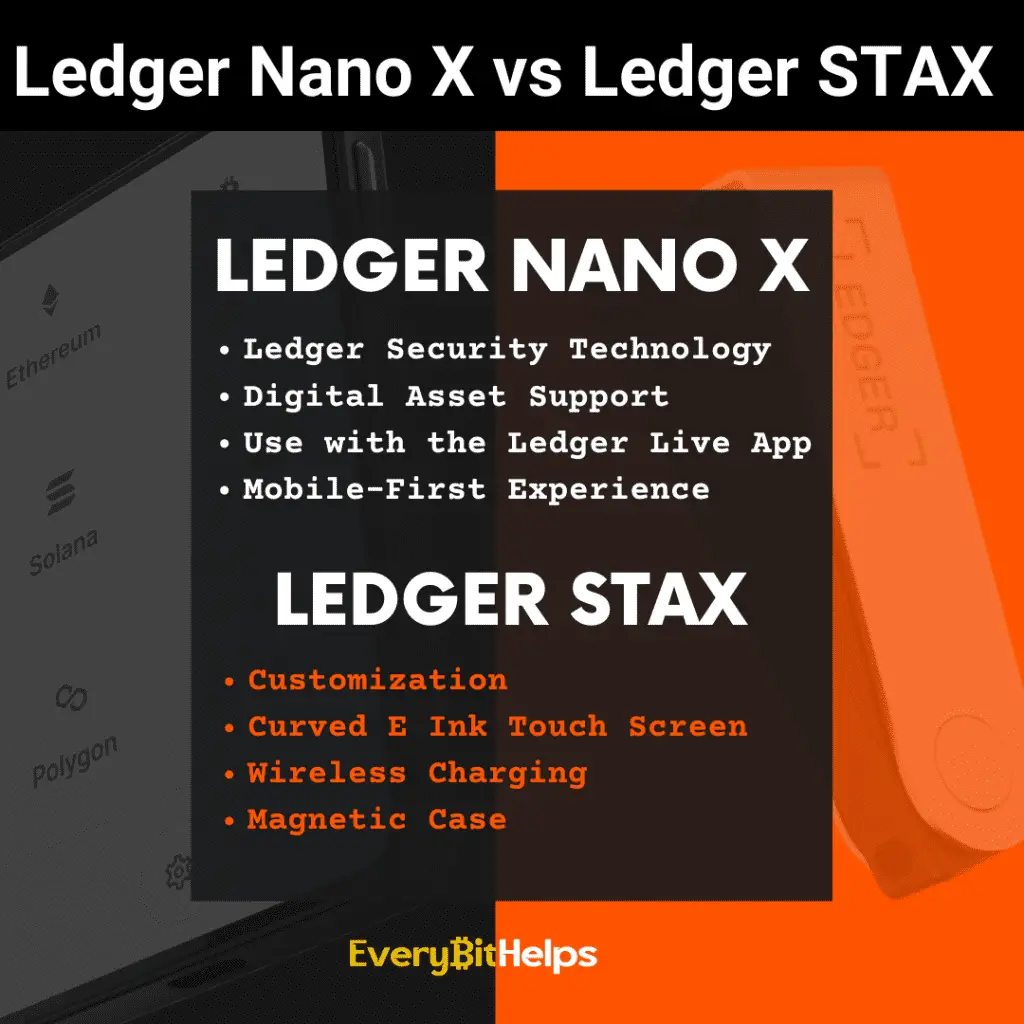 Ledger Nano X vs Ledger Stax