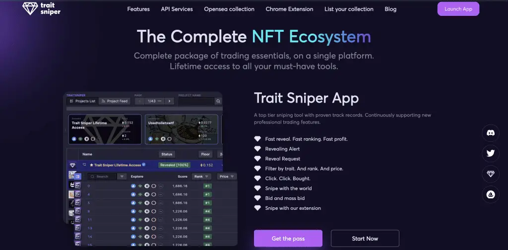 Traitsniper.com NFT Rarity Rating