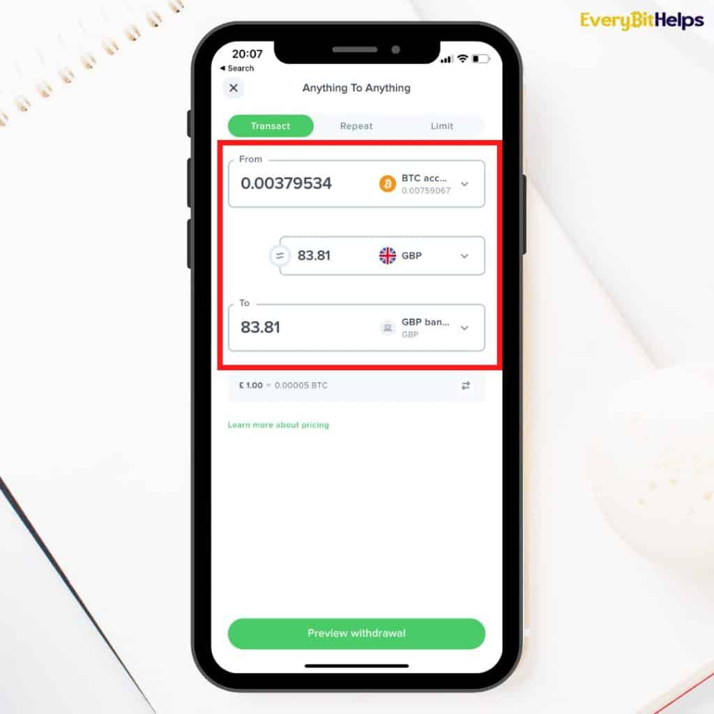 withdrawing Money from Uphold App