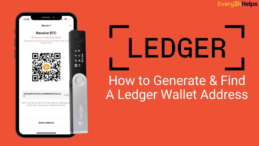 How to generate and find a ledger wallet crypto address